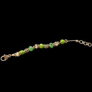 Green & Silver Charm Bracelet